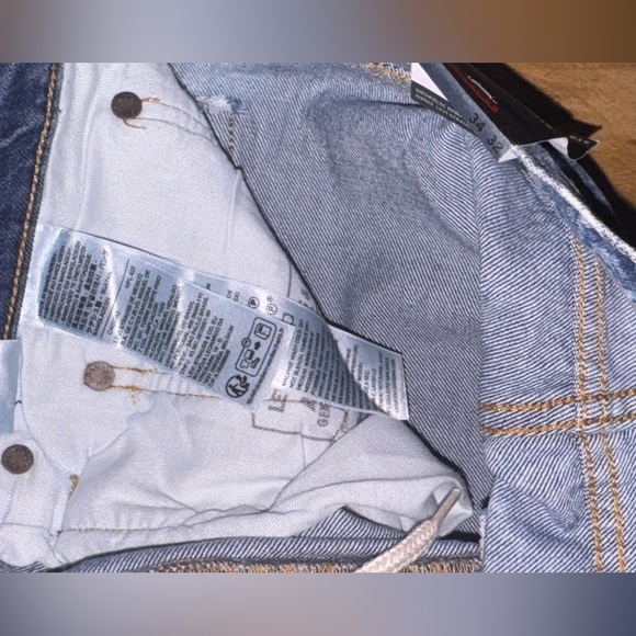 Levi's Skate Super Baggy Jeans Blue Galaxies Wide Leg Bleached Acid Wash 90s y2k - Picture 8 of 13